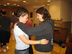 Yael and Abbie dance conventionally
