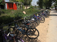 The bikes and the mail room