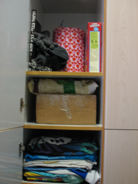 My upper shelves