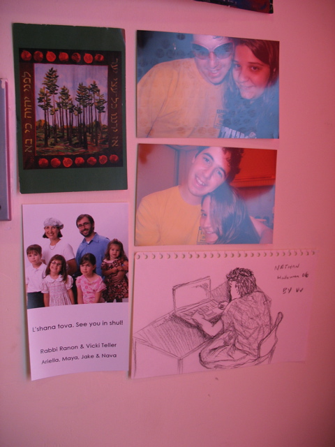 Above my bed