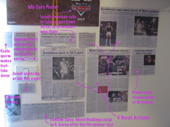 My article wall, with explanation