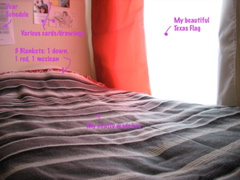 My bed, with explanation