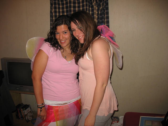 Sarah and Molly are butterflies