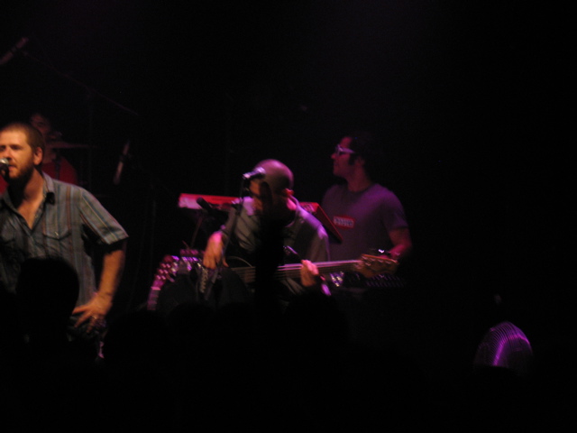 The bassist, close up