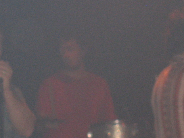 A bad shot of the drummer.