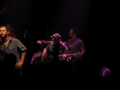 The bassist, close up