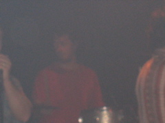 A bad shot of the drummer.