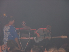 Bald guy, pianist, and bassist
