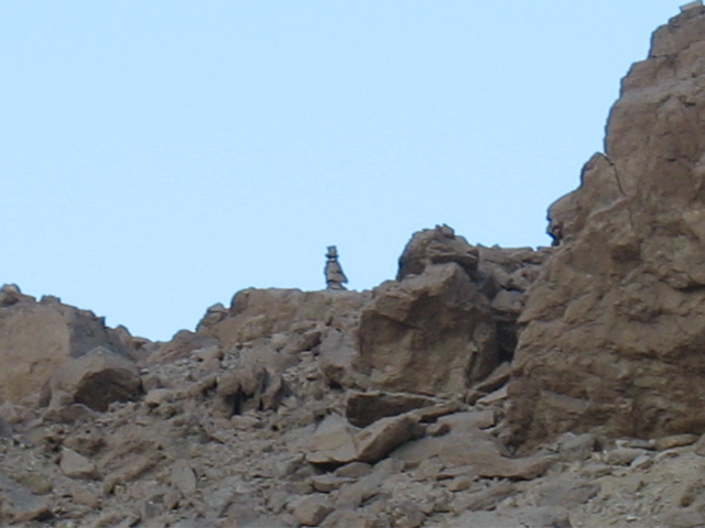 Some kind of rock-sculputure not made by us