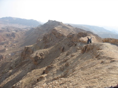 A beautiful mountain expanse. I did not realize Gabe was peeing when I took the picture.