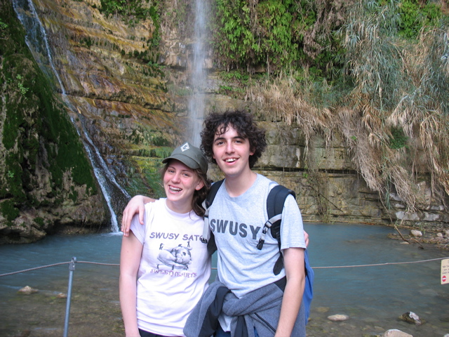 Debbie and I at the waterfall, for real