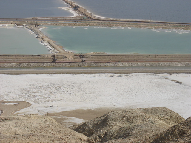 Salty Dead Sea area