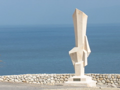A cool statue near the Dead Sea