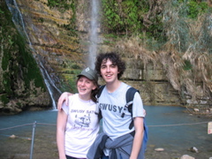 Debbie and I at the waterfall, for real