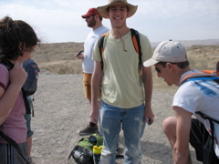 Jeff smiles.