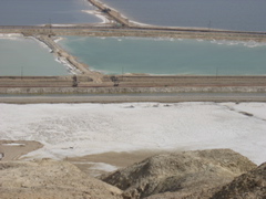 Salty Dead Sea area