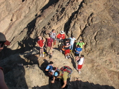 People climbing