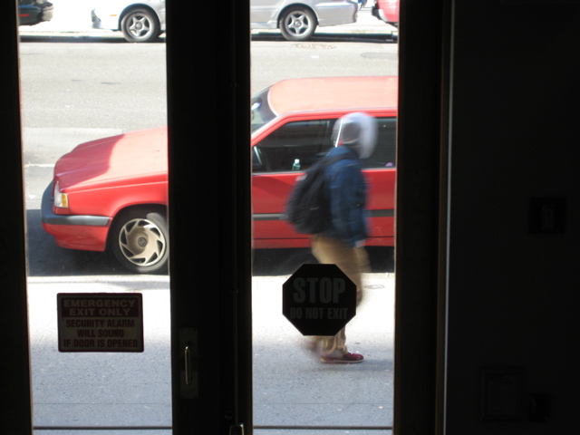 Guy in Hoodie with Backpack