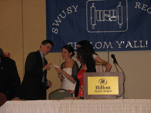 Hatah talking to the Co-chairs, Weha, Cycah, and ∏eppu