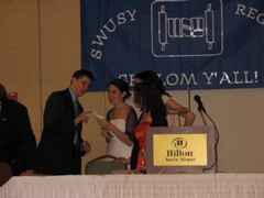 Hatah talking to the Co-chairs, Weha, Cycah, and ∏eppu